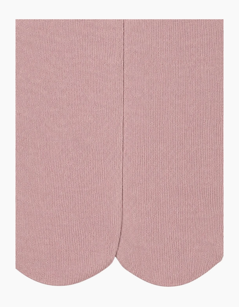 Girls Dusty Pink Knit Tights