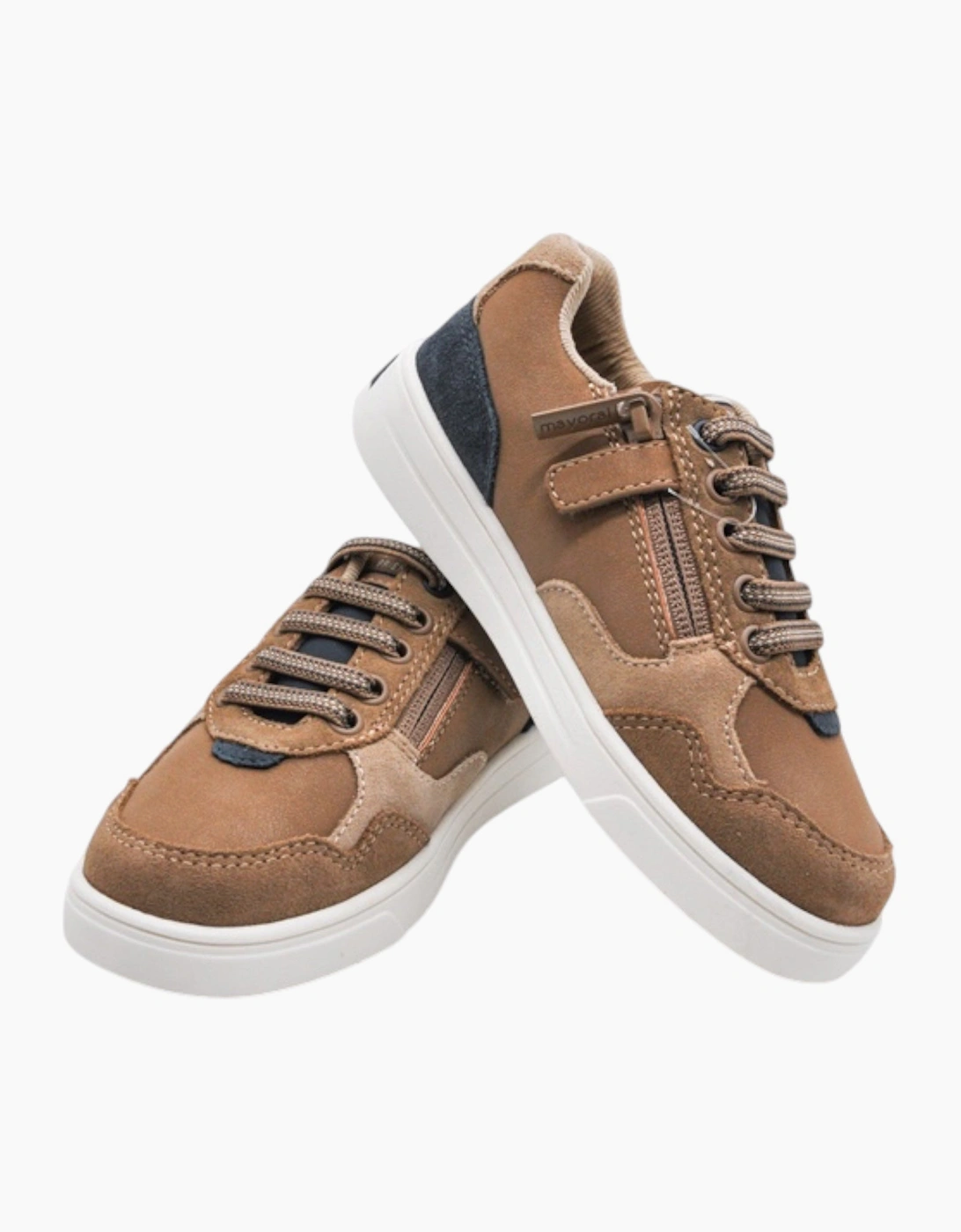 Boys Brown Suede Smart Trainers