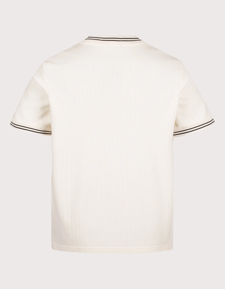 Regular Fit Ribbed Jersey T-Shirt