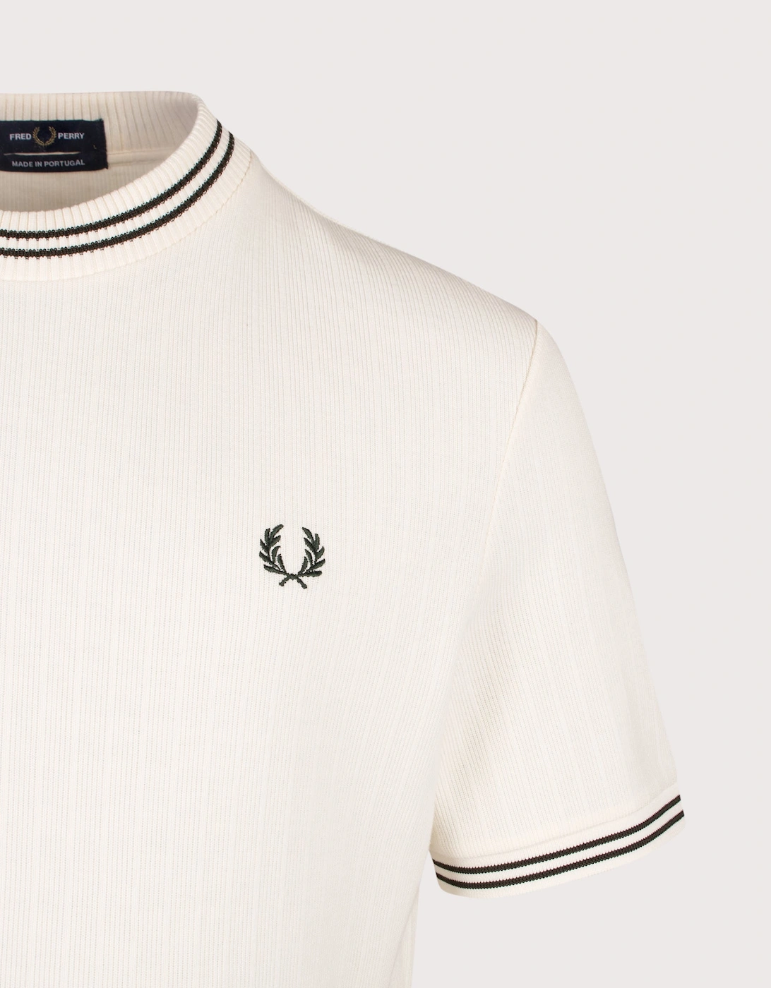 Regular Fit Ribbed Jersey T-Shirt