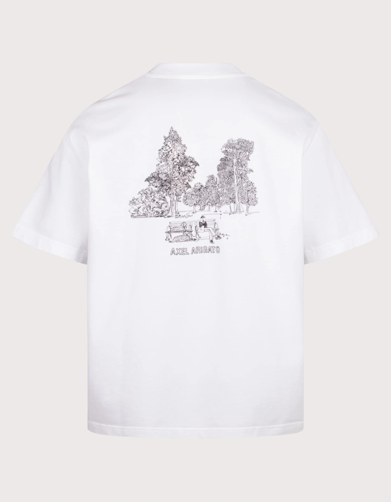 Oversized Fit Forest Sketch T-Shirt