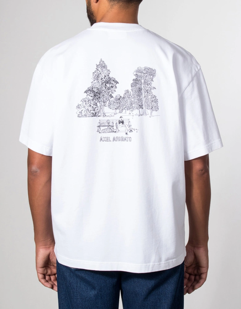 Oversized Fit Forest Sketch T-Shirt