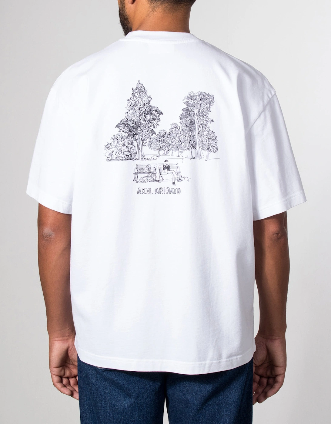 Oversized Fit Forest Sketch T-Shirt