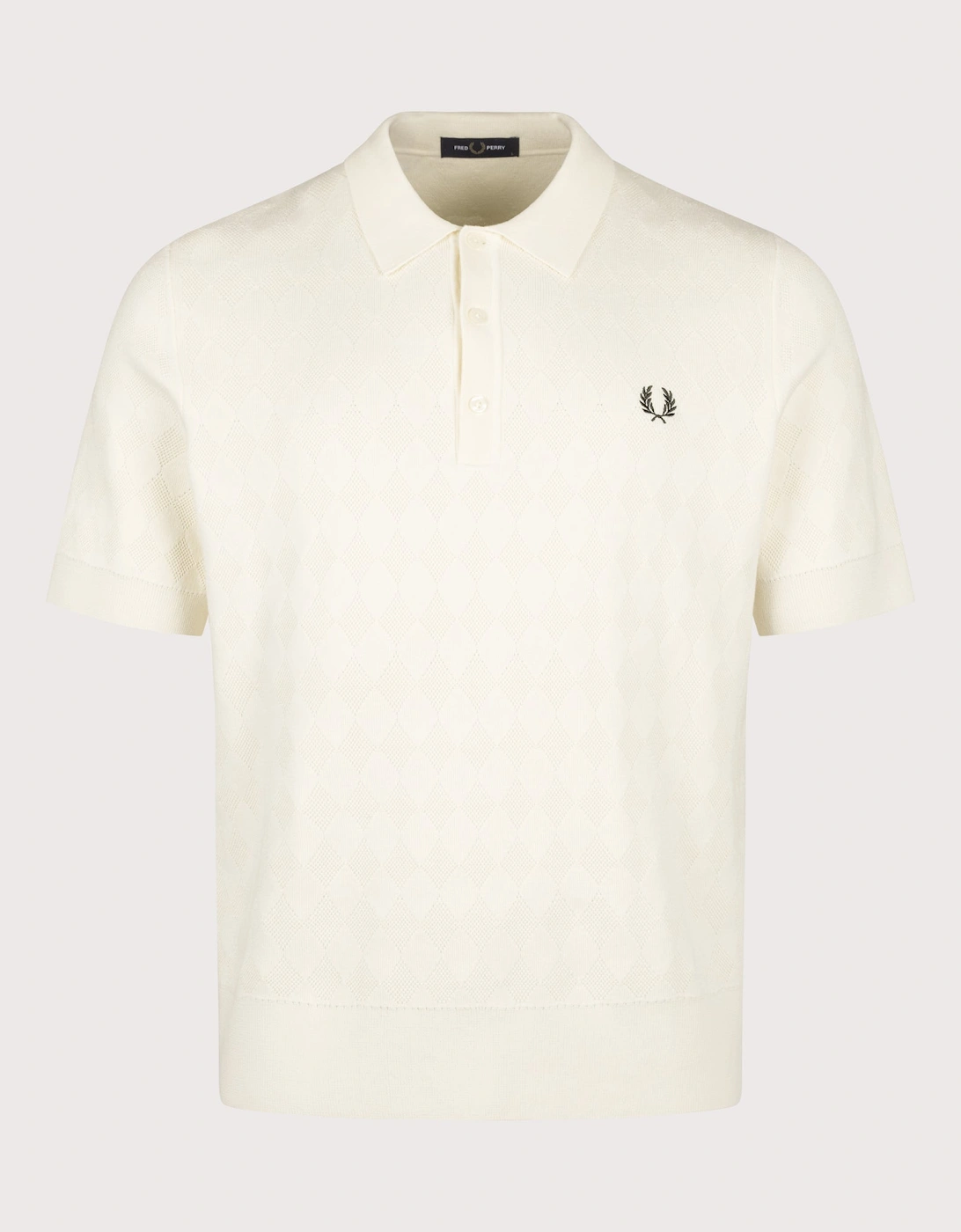 Regular Fit Pointelle Knitted Polo Shirt, 5 of 4