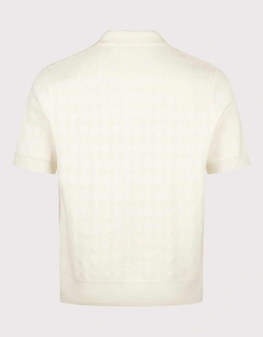 Regular Fit Pointelle Knitted Polo Shirt