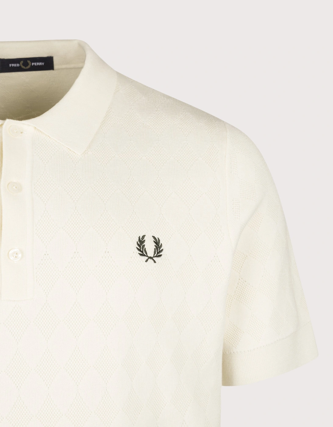 Regular Fit Pointelle Knitted Polo Shirt