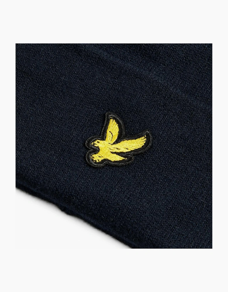 Lyle & Scott Merino Beanie Hat Dark Navy