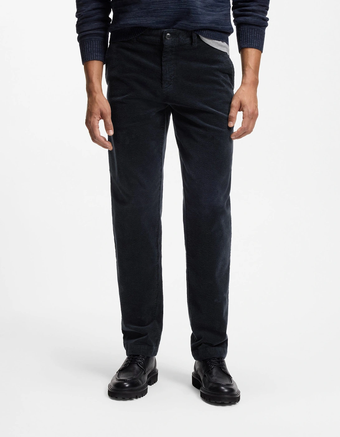 BOSS Orange N1 Mens Tapered Chinos - Dark Blue 404, 5 of 4