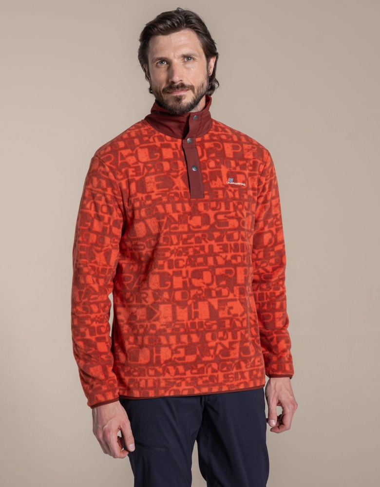 Craghoppers Mens Dewlish II Printed Overhead Fleece Top