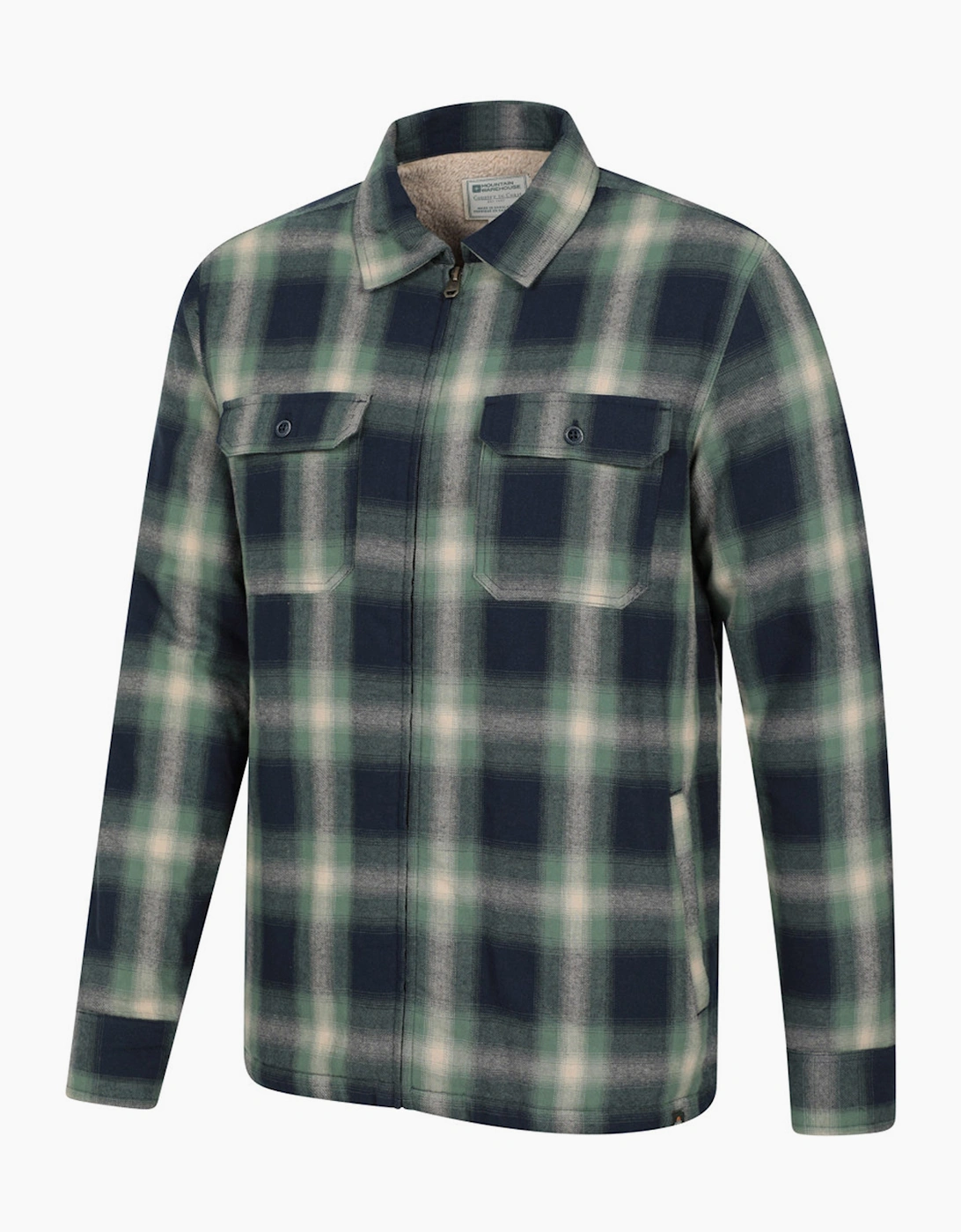 Mountain Warehouse Mens Stream II Flannel Lined Shirt