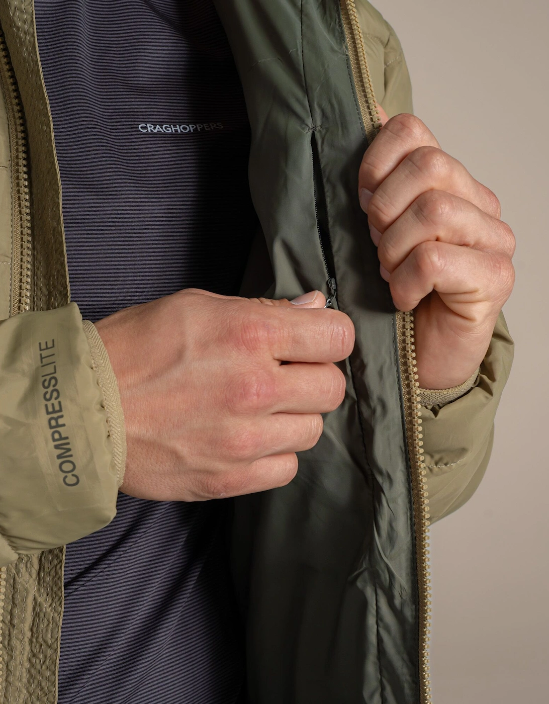 Craghoppers Mens Compresslite IX Hooded Padded Jacket