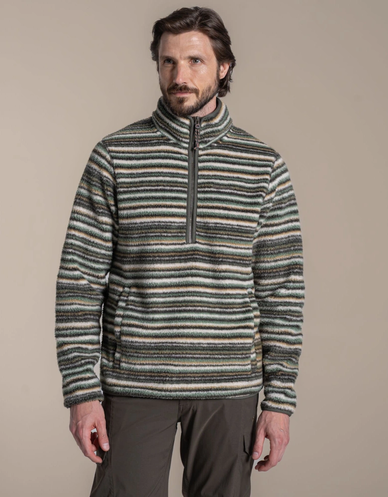 Craghoppers Mens Tatton II Contrast Striped Fleece Top