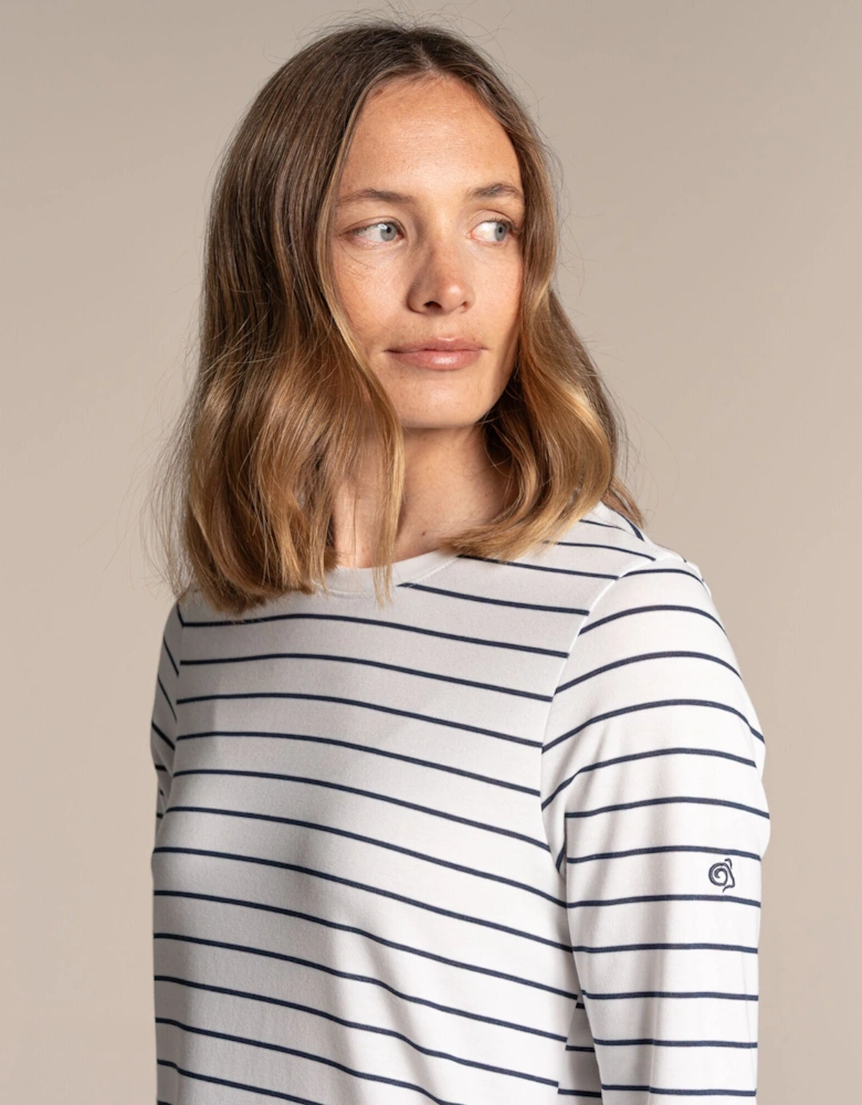 Craghoppers Womens/Ladies Akona Striped Nosilife Long-Sleeved T-Shirt