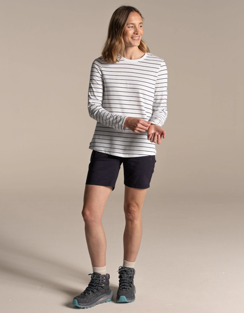 Craghoppers Womens/Ladies Akona Striped Nosilife Long-Sleeved T-Shirt