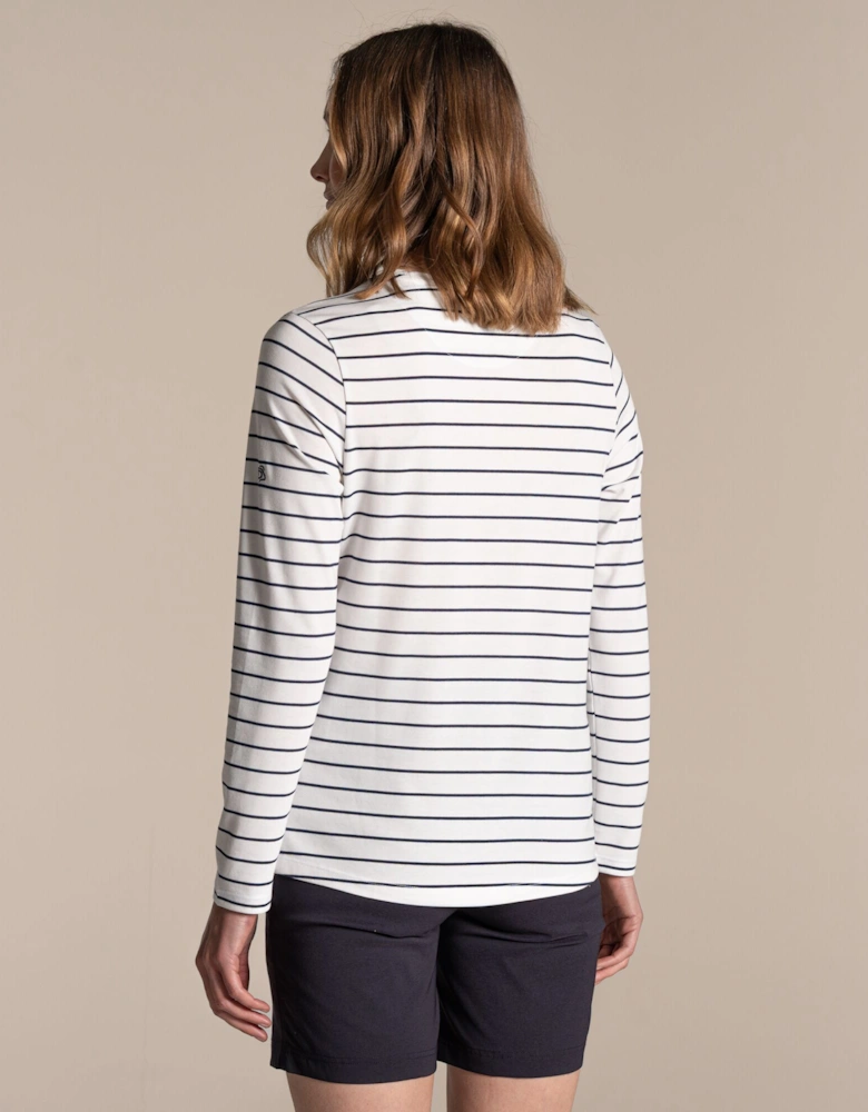 Craghoppers Womens/Ladies Akona Striped Nosilife Long-Sleeved T-Shirt