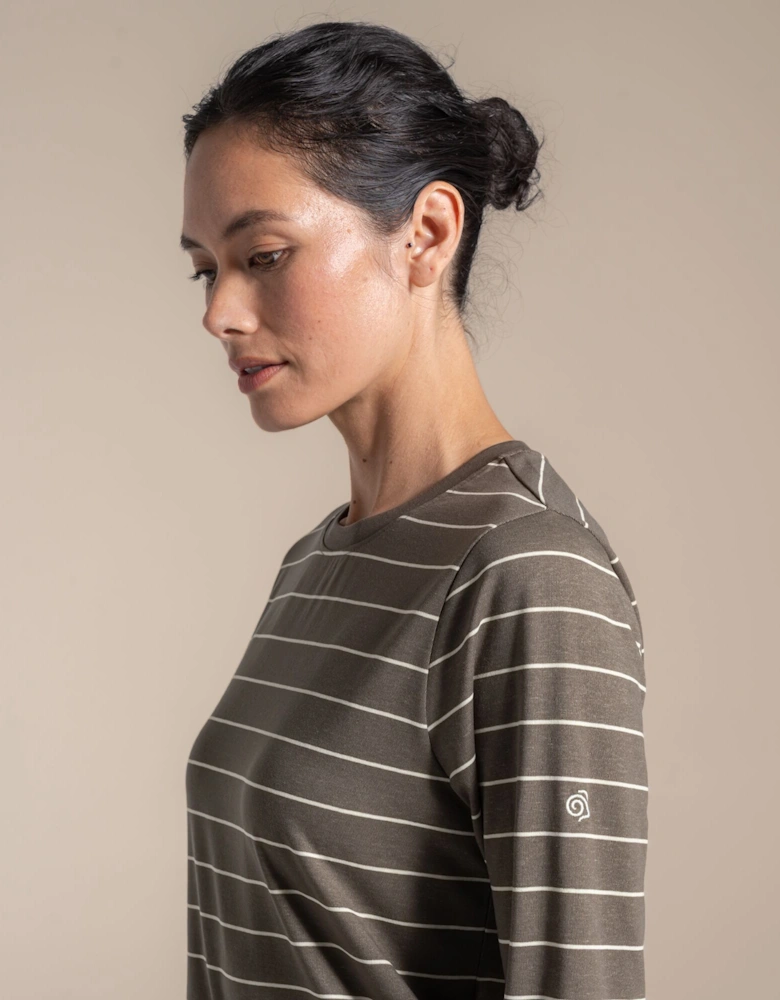 Craghoppers Womens/Ladies Akona Striped Nosilife Long-Sleeved T-Shirt