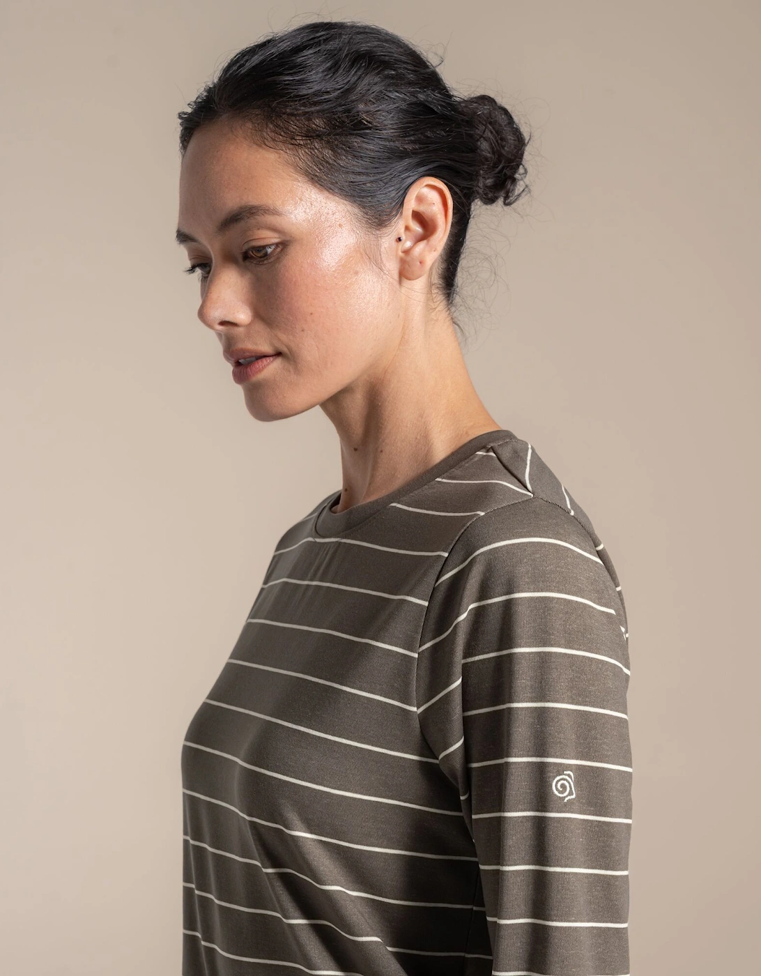 Craghoppers Womens/Ladies Akona Striped Nosilife Long-Sleeved T-Shirt