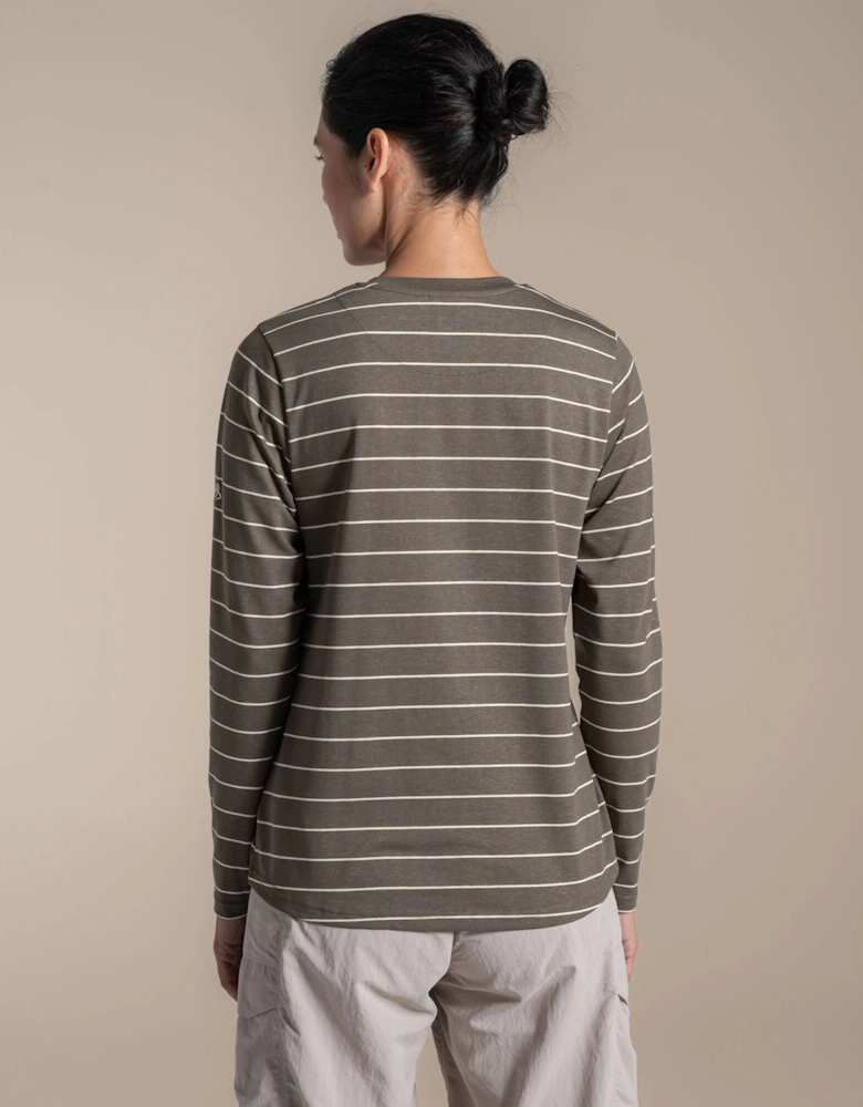 Craghoppers Womens/Ladies Akona Striped Nosilife Long-Sleeved T-Shirt