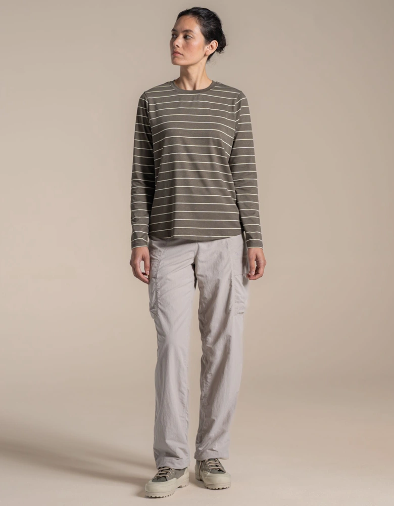 Craghoppers Womens/Ladies Akona Striped Nosilife Long-Sleeved T-Shirt