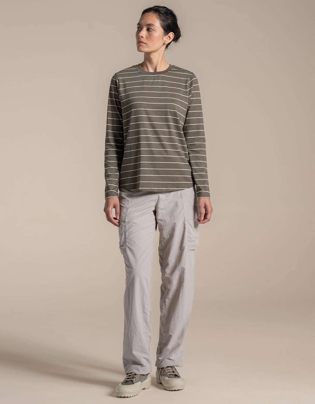 Craghoppers Womens/Ladies Akona Striped Nosilife Long-Sleeved T-Shirt
