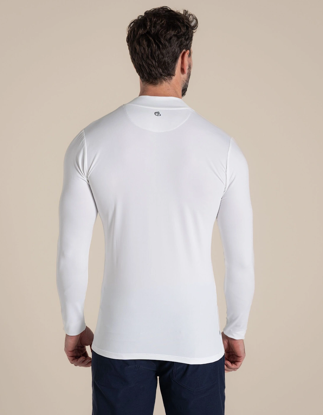 Craghoppers Mens Mock Neck Long-Sleeved Golf Top
