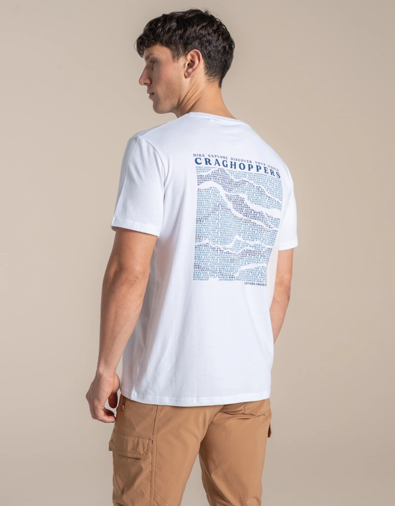 Craghoppers Mens Lucent II Mountain Back Print Short-Sleeved T-Shirt