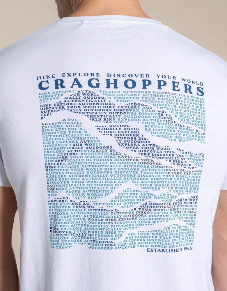 Craghoppers Mens Lucent II Mountain Back Print Short-Sleeved T-Shirt