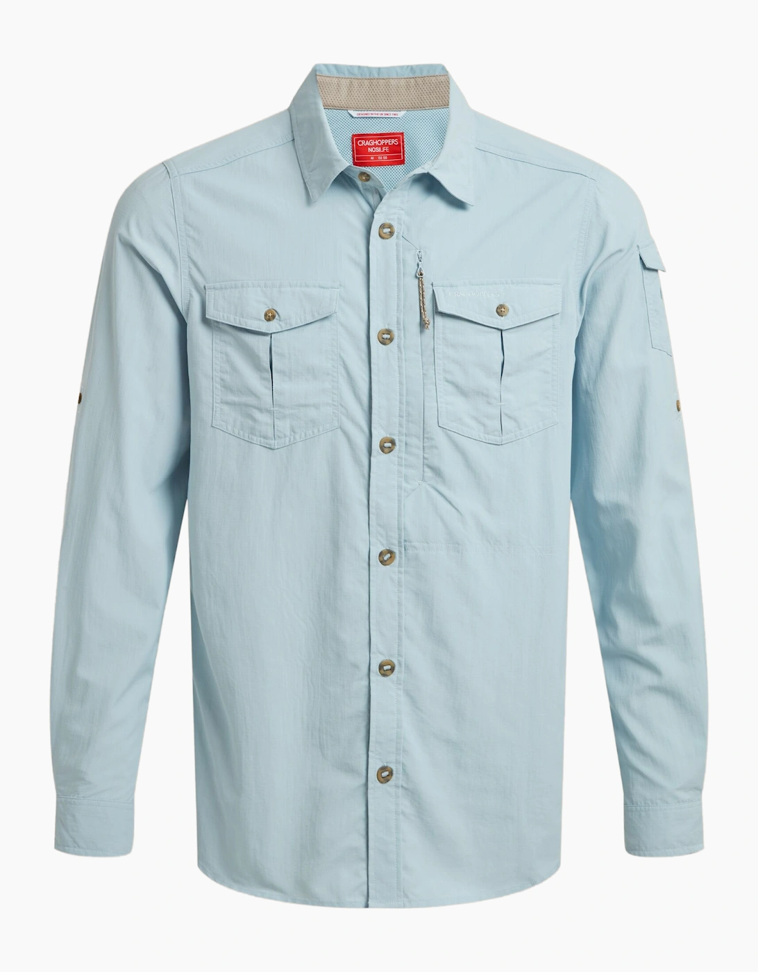 Craghoppers Men's Blue Adventure Iii Nosilife Long-Sleeved Shirt - Size Xxl