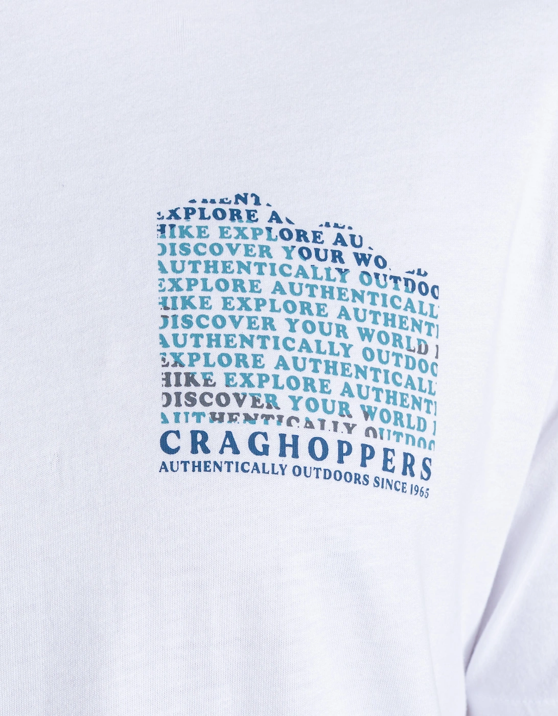 Craghoppers Mens Lucent II Mountain Back Print Short-Sleeved T-Shirt