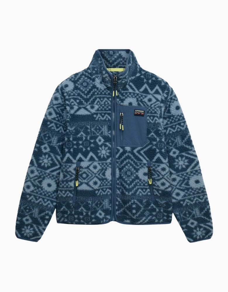 Superdry Womens Outdoor Printed Full Zip Fleece