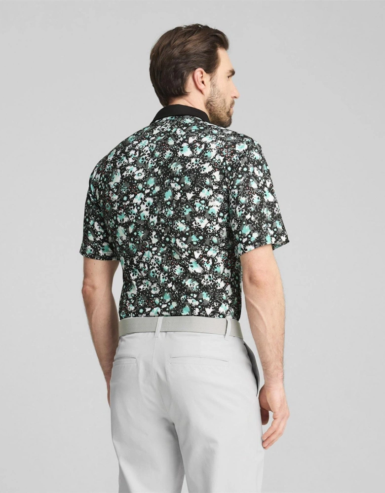 Mens Cloudspun Abstract Camo Polo Shirt
