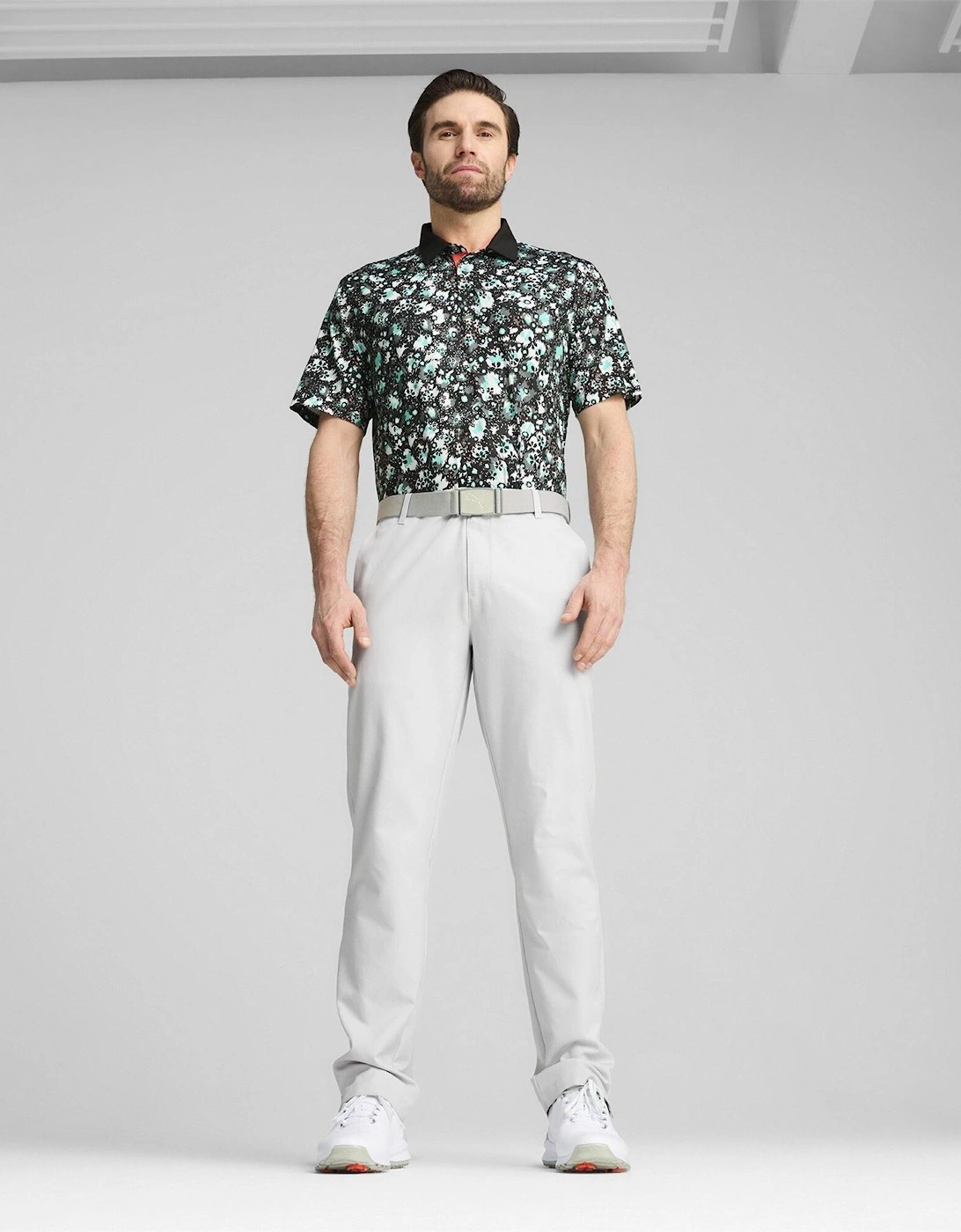 Mens Cloudspun Abstract Camo Polo Shirt
