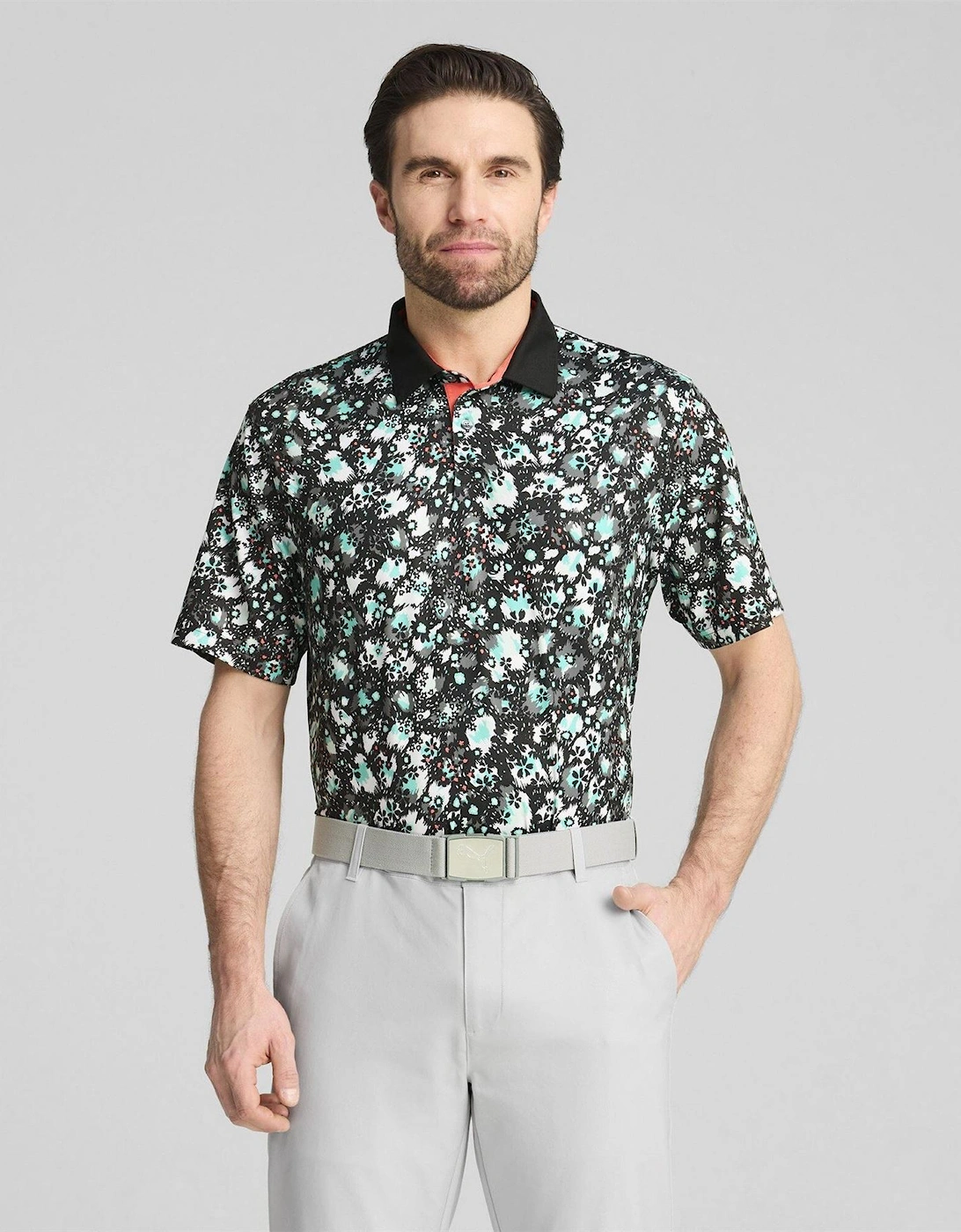 Mens Cloudspun Abstract Camo Polo Shirt