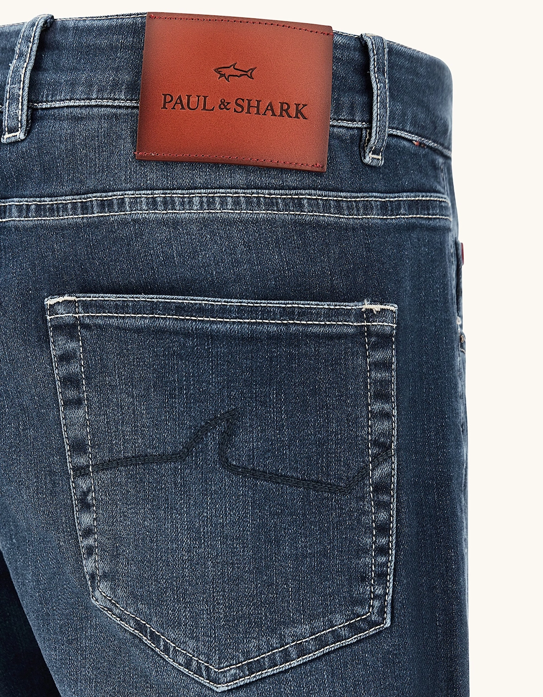 RED RIVET GIZA COTTON JEANS