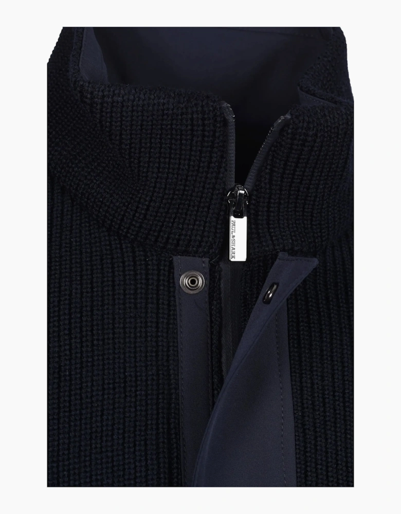 MOON BADGE 1/4 ZIP SWEATER