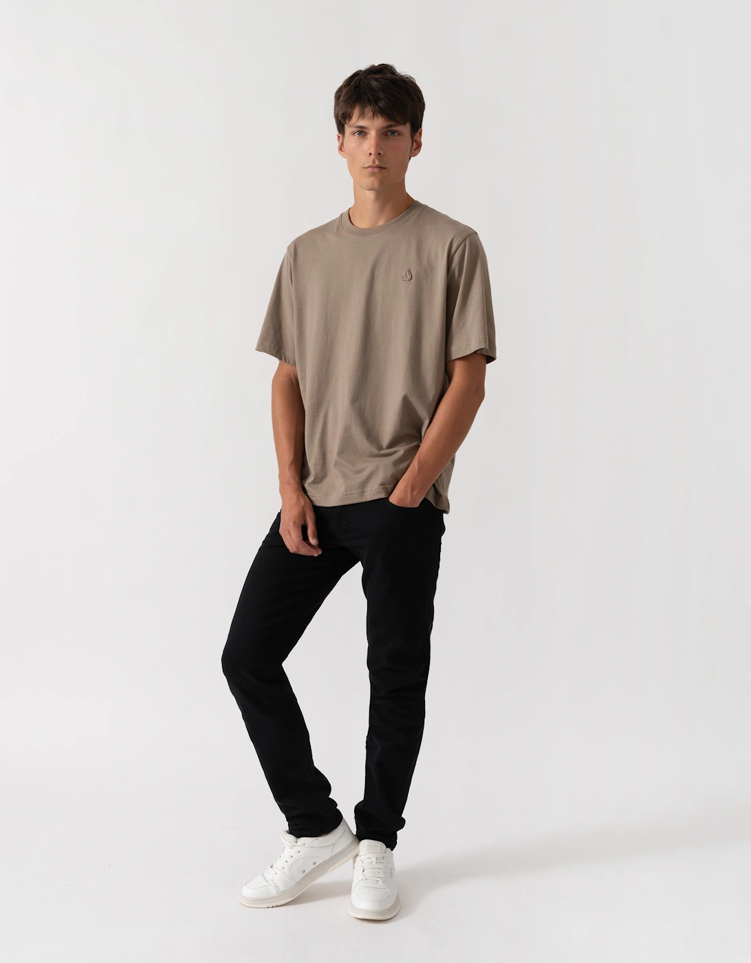 Moose Knuckles Mens Yul Classic T-Shirt - Ashen 1968