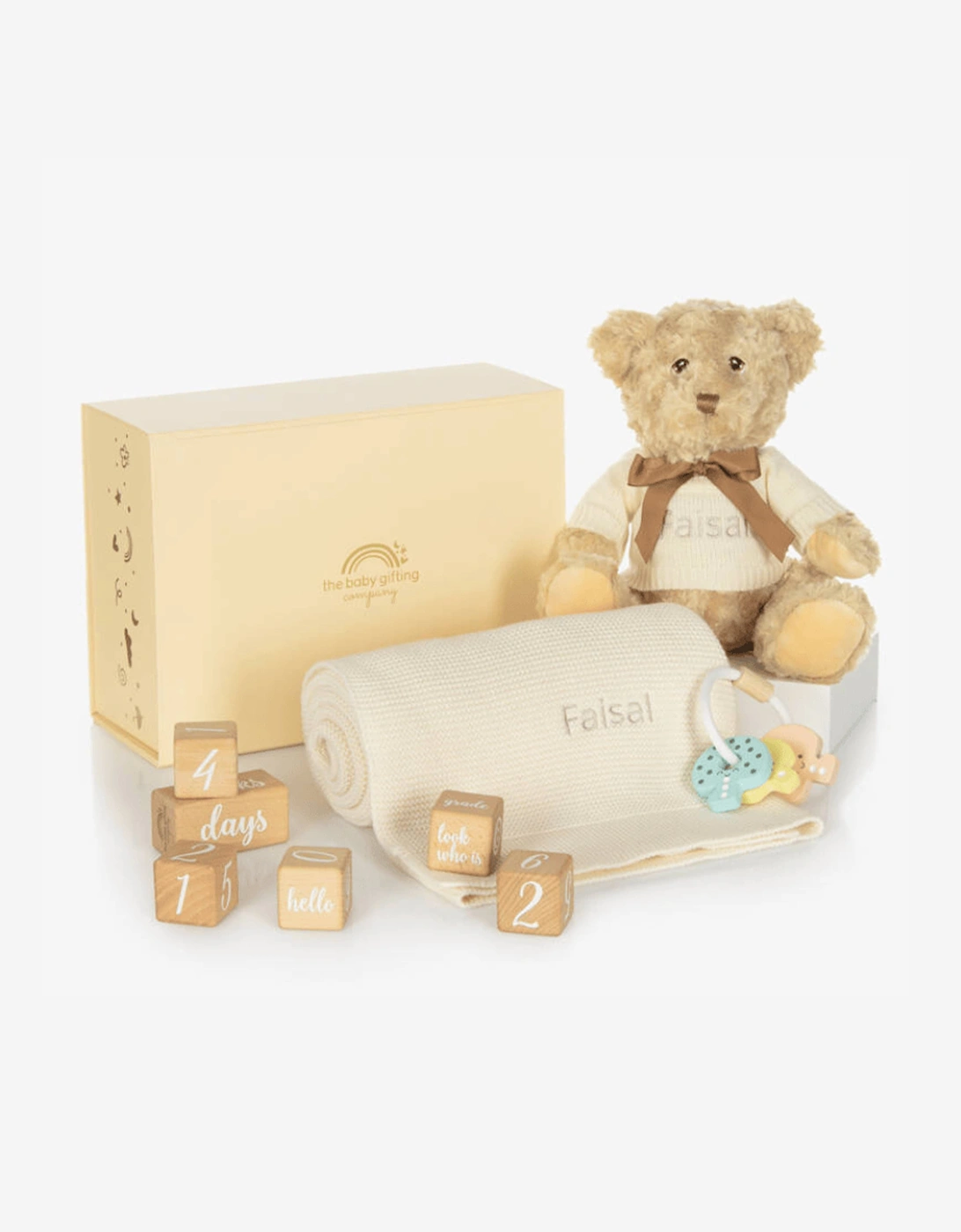 Milestone Snuggles Personalised Baby Gift Set