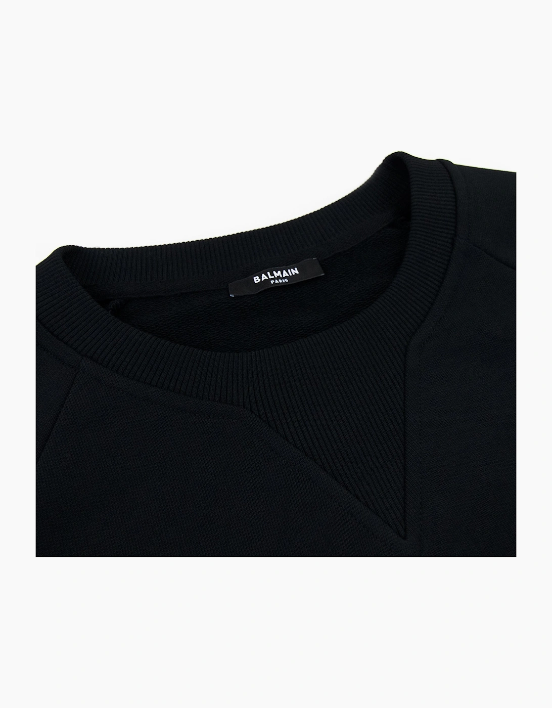 Balmain Foil Logo Sweatshirt Black/gold