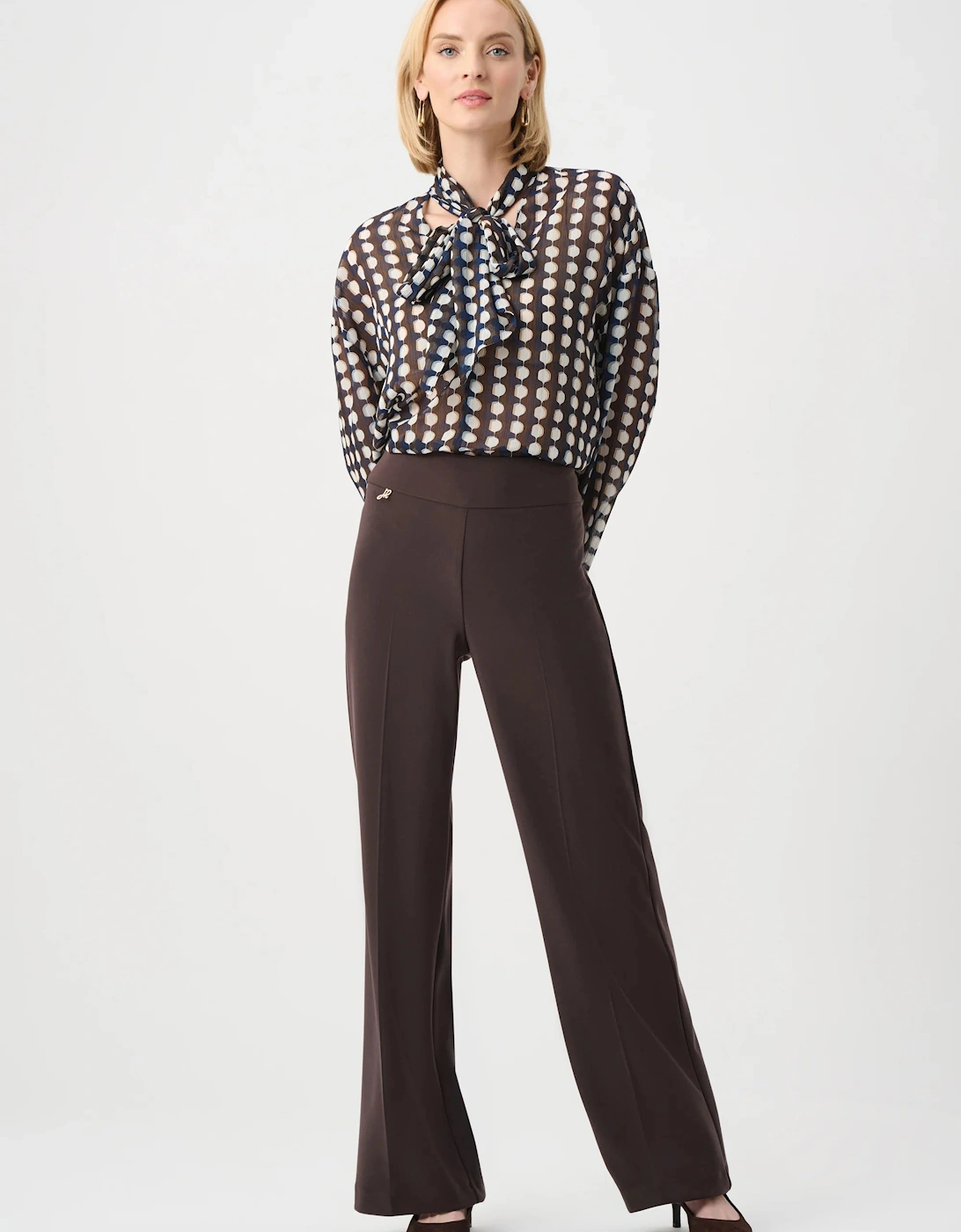 Silky knit wide leg pull on pants, 6 of 5