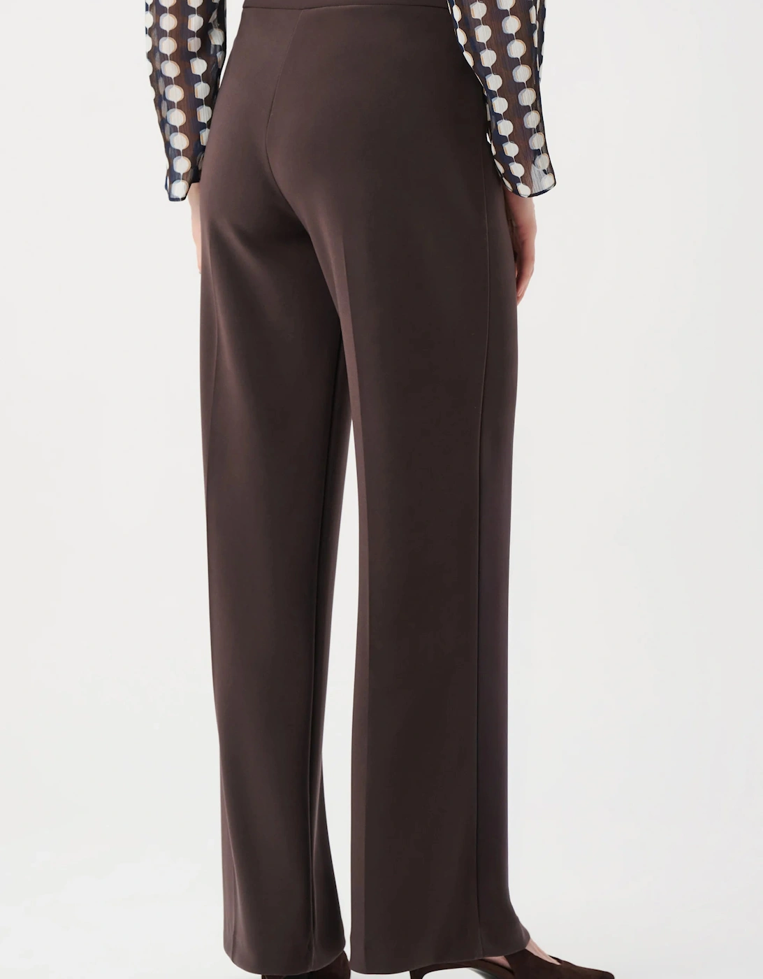 Silky knit wide leg pull on pants