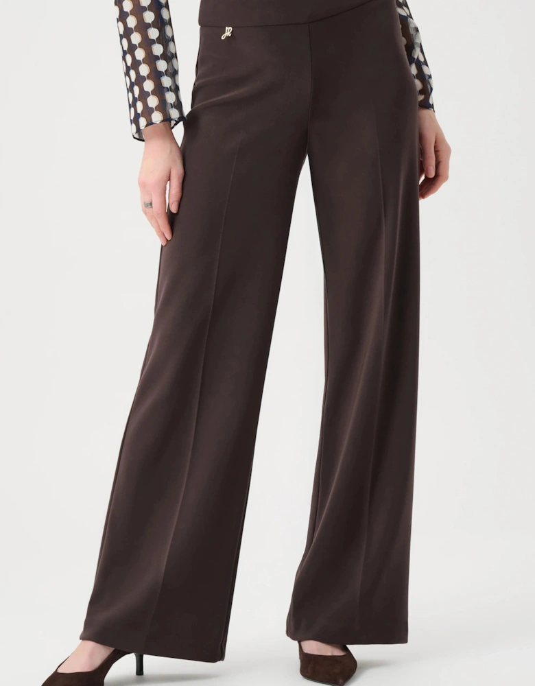 Silky knit wide leg pull on pants