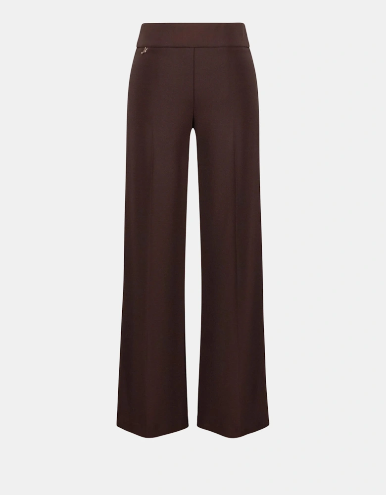 Silky knit wide leg pull on pants