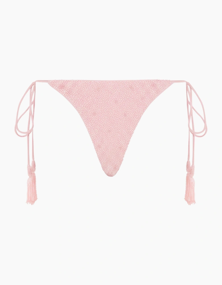 Nixie Tropical Low Coverage Bikini Bottoms Pink in Stock