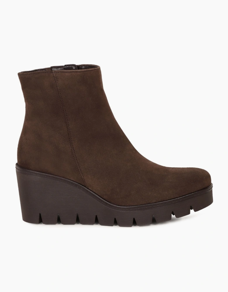 Utopia Womens Wedge Heel Ankle Boots