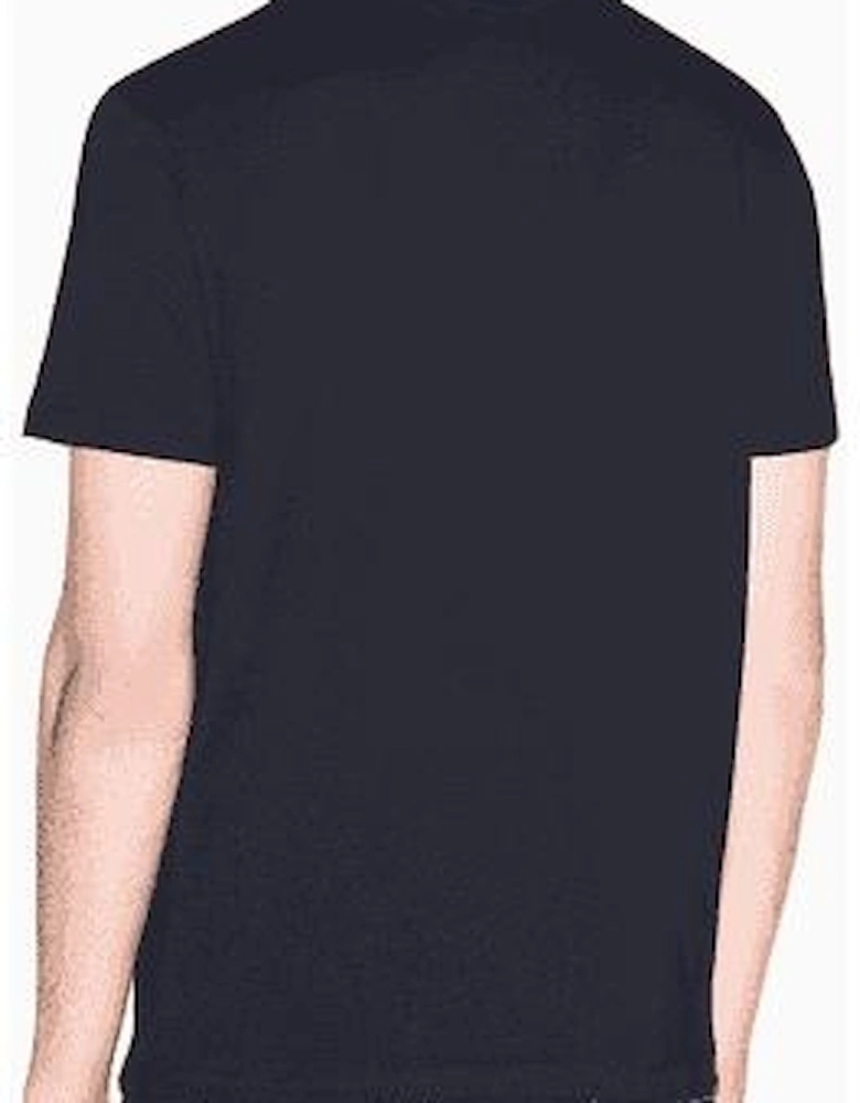 Slim Fit Repeat Logo Navy T-Shirt