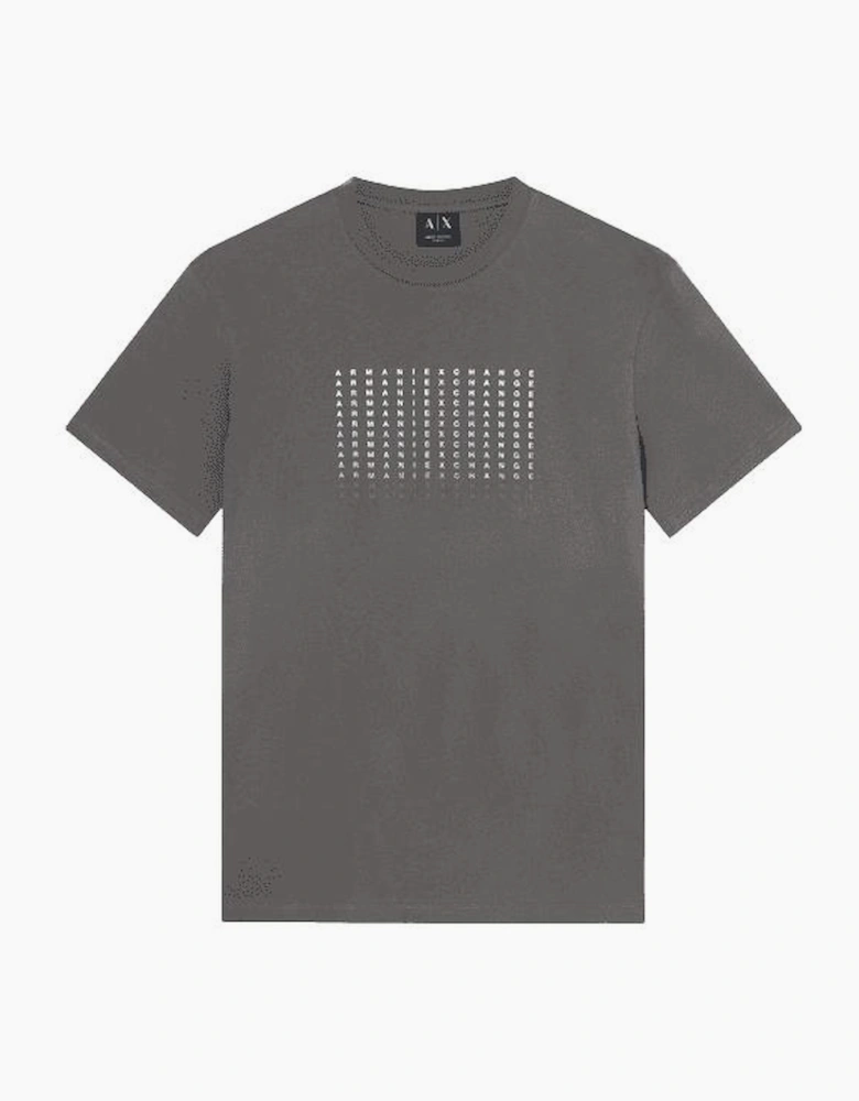 Slim Fit Repeat Logo Chimera Grey T-Shirt