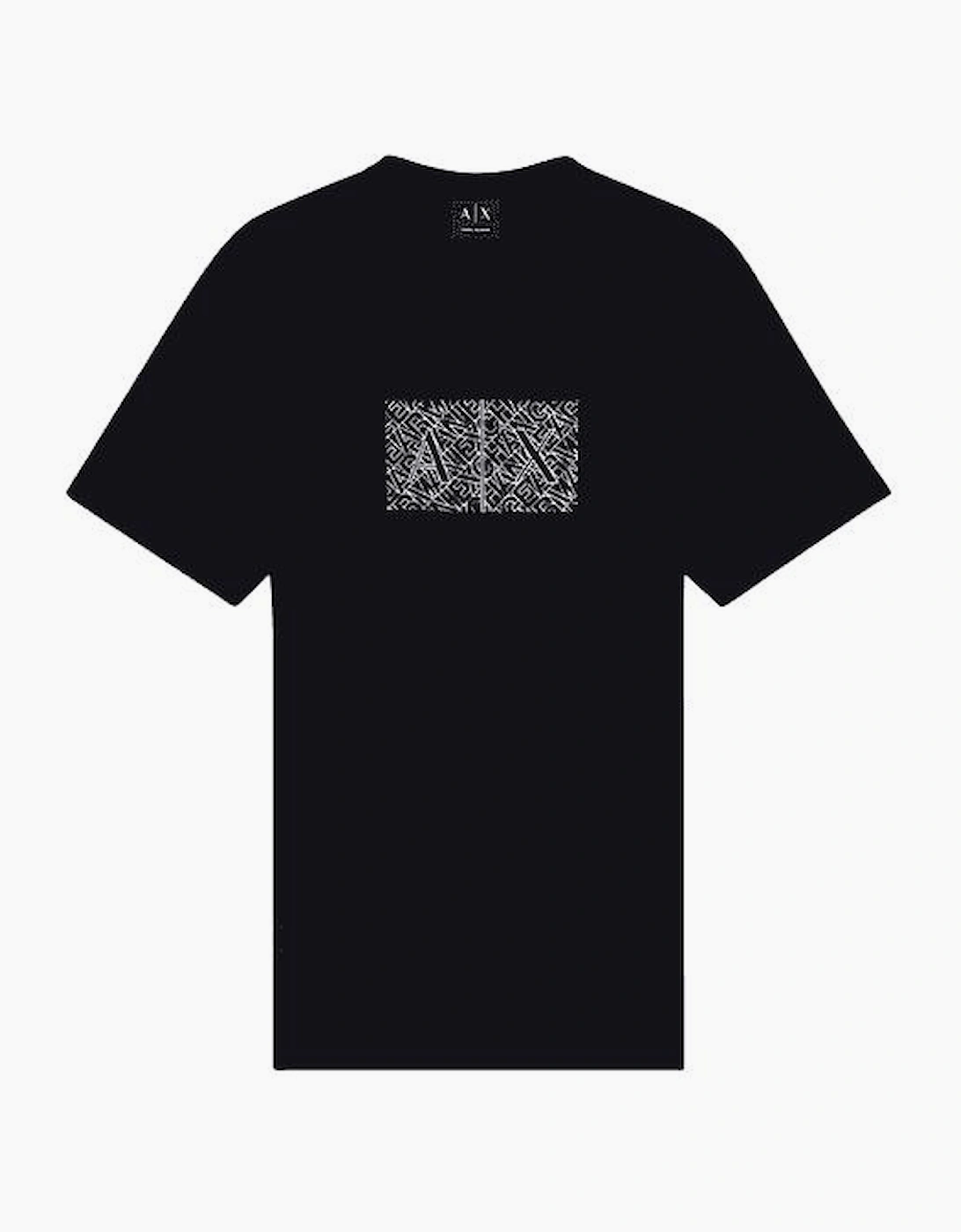 Slim Fit Outline Logo Black T-Shirt, 4 of 3
