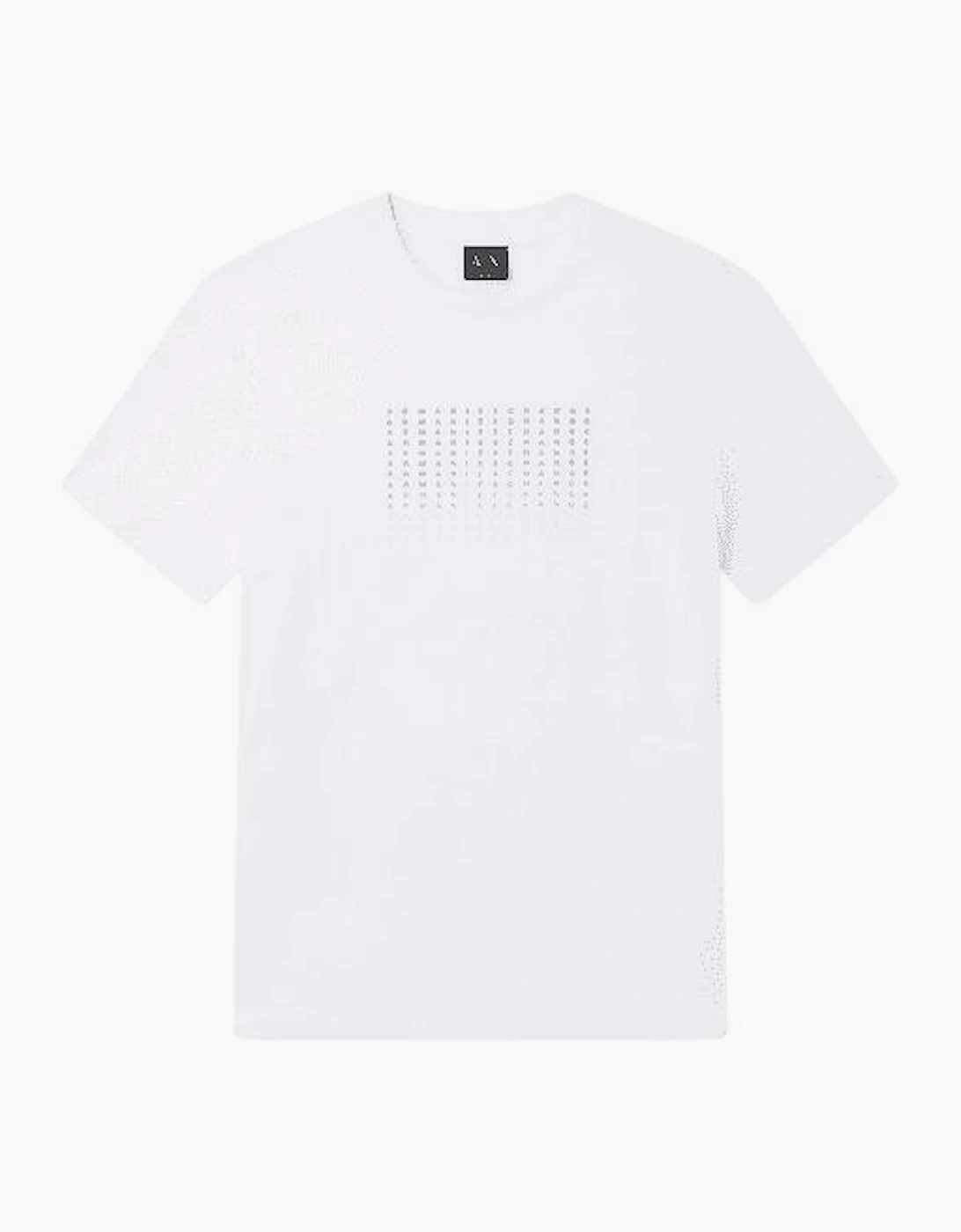 Slim Fit Repeat Logo White T-Shirt, 4 of 3