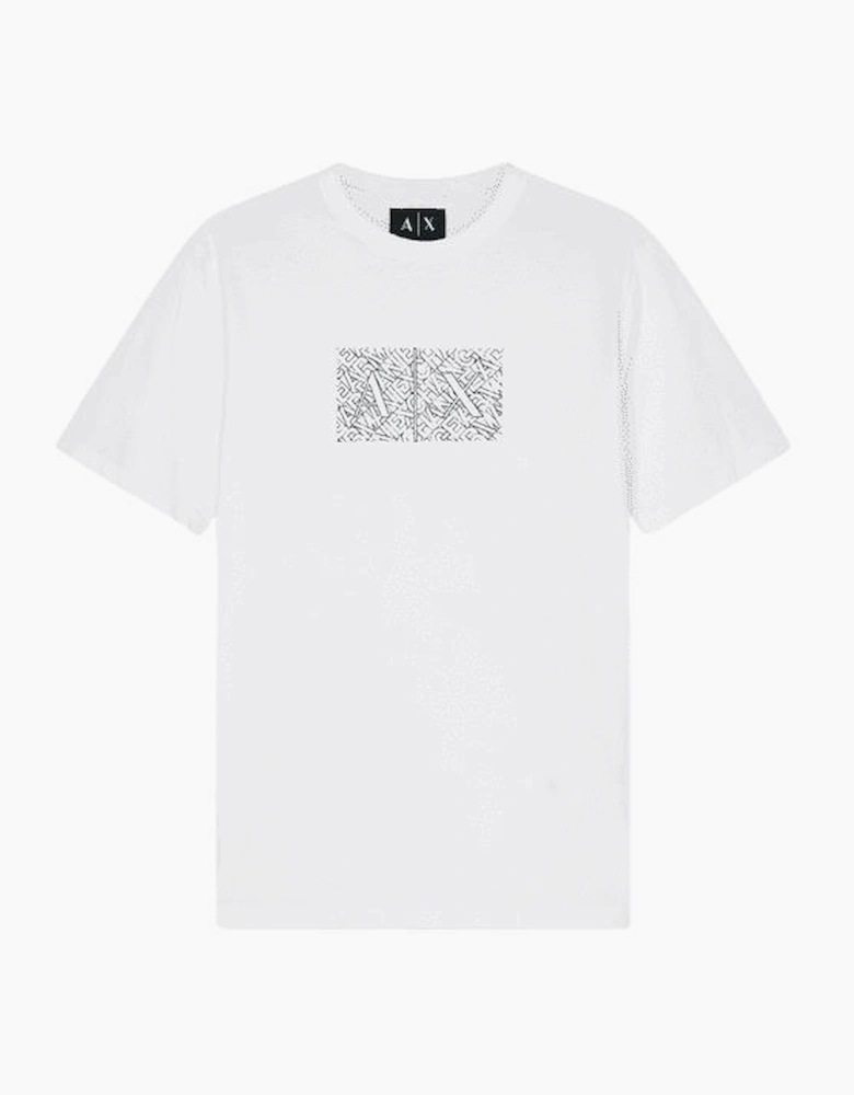 Slim Fit Outline Logo White T-Shirt