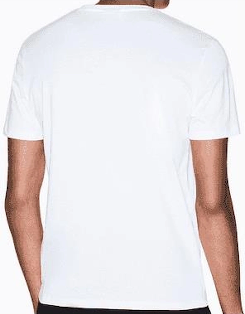 Slim Fit Outline Logo White T-Shirt